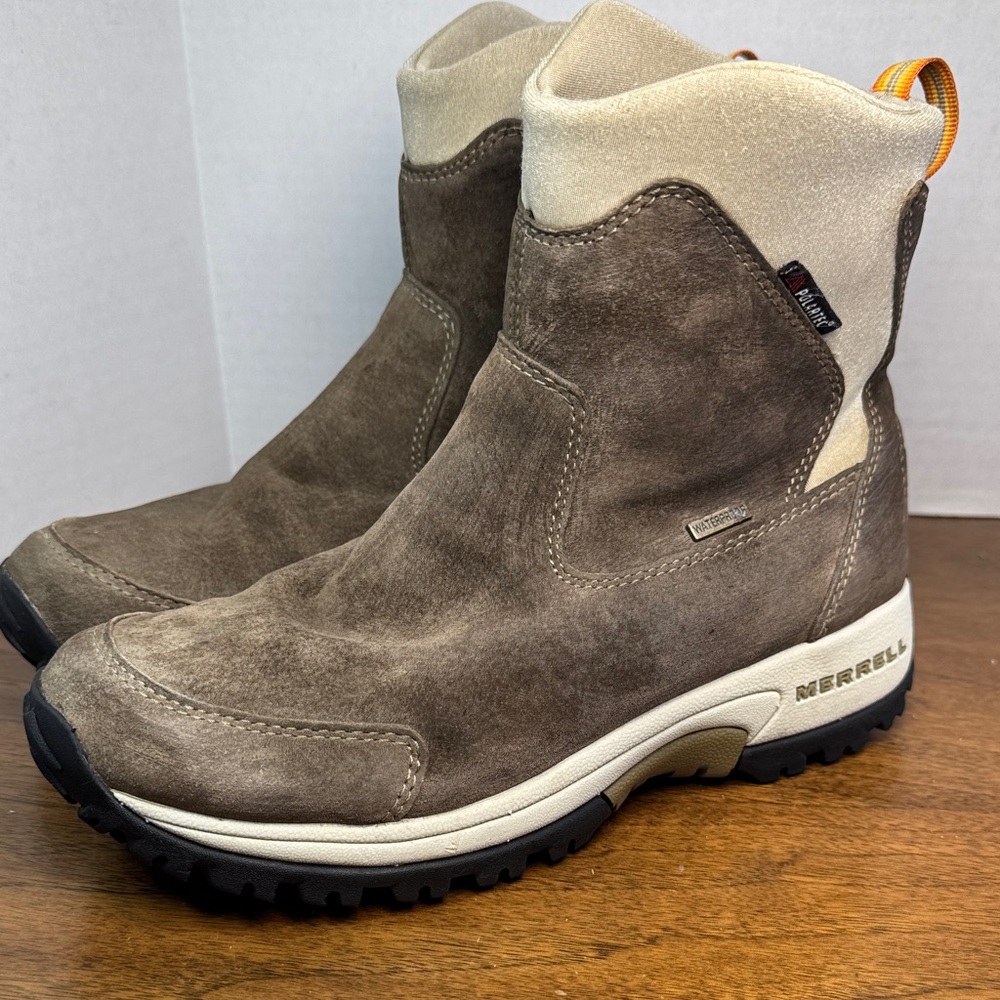 Merrell Womens Tundra Polartec Thinsulate Waterproof Suede Winter Boots, sz